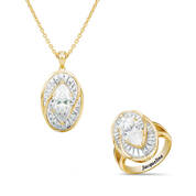 Personalized 7-Carat April Birthstone Ring with FREE Matching Pendant, Personalized 7 Carat Parisian Ring with FREE Matching Pendant 12013 0018 a main