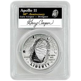 apollo 11 50th anniversary proof silver dollar CSP c Holder