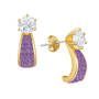 Birthstone Fire Earrings, Birthstone Fire Earrings 2581 0052 b february