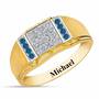 Birthstone Diamond Ring, Birthstone Diamond Ring 5211 001 2 9