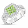 Flair & Square Personalized Birthstone & Diamond Ring, Flair Square Personalized Birthstone Diamond Ring 2306 001 5 8