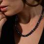 Midnight Spell Black Pearl Necklace with FREE Matching Earrings, Midnight Spell Necklace Receive a FREE Gift with Your Order 1333 021 2 5