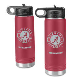 The Personalize Alabama Crimson Tide Insulated Water Bottle Duo 11743 0017 a main