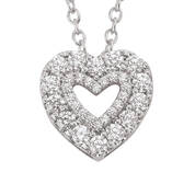 The Dazzling Diamonisse Heart Pendant 12225 0012 a main