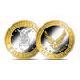 The U.S. Air Force Gold and Silver Enhanced Commemorative, Military Silver Gold Plated Commemoratives 11816 0043 a main
