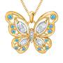 The Birthstone Butterfly Diamond Pendant 2030 001 8 3