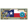 The State Bird & Flower Enhanced $2 Bill Collection, State Bird and Flower Enhanced $2 Bill Collection 11346 0026 a Texas
