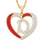 Granddaughter Initial Heart Pendant, For My Granddaughter Diamond Initial Heart Pendant 10121 0011 a d initial