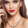 Birthstone Tennis Necklace 11948 0010 p model