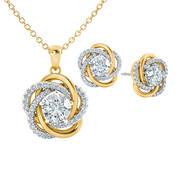A Forever Bond Granddaughter Love Knot Pendant with FREE Matching Earrings and card, A Forever Bond Love Knot Pendant 10132 0018 a main