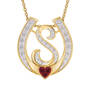 Diamond Initial Horseshoe Pendant, Diamond Initial Horseshoe Pendant 11352 0019 p initial