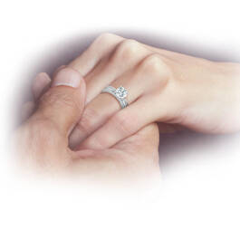 Personalized Precious Memories Bridal Set 10572 0023 m model