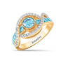 Birthstone Wave Ring, Birthstone Wave Ring 11175 0014 c march