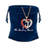 Granddaughter Initial Heart Pendant, For My Granddaughter Diamond Initial Heart Pendant 10121 0011 z z gift pouch