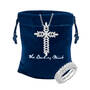 Divine Brilliance Personalized Ring and Cross Pendant Set, Divine Brillance Personalized Ring and Cross Pendant Set 12154 0017 g gift pouch