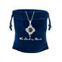 Black & White Diamond Pendant, Black and White Diamond Pendant 11584 0068 g gift pouch