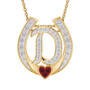 Diamond Initial Horseshoe Pendant, Diamond Initial Horseshoe Pendant 11352 0019 d initial