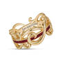 Golden Wave Birthstone Ring with FREE Matching Earrings, Golden Wave Birthstone Ring 12395 0016 f ring