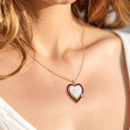 Birthstone&Diamond Heart Pendant 12465 0011 m model