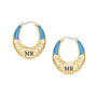 Birthstone Initial Hoops, Birthstone Initial Hoops 11897 0011 l december