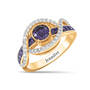 Birthstone Wave Ring, Birthstone Wave Ring 11175 0014 b february
