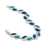 The Blue Wave Crystal Bracelet, The Blue Wave Crystal Bracelet 11846 0013 b flat
