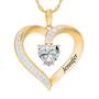 Personalized Birthstone Heart Pendant, Personalized Birthstone Heart Pendant 5447 001 8 4