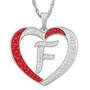 Personalized Diamond Initial Heart Pendant, Personalized Diamond Initial Heart Pendant 10926 0018 f initial F