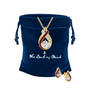 Birthstone Swirl Pendant with Free Matching Earrings 12210 0019 zk giftpouch