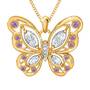The Birthstone Butterfly Diamond Pendant 2030 001 8 6