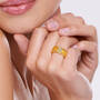 Personalized Birthstone & Diamond Initial Ring, Personalized Birthstone Diamond Initial Ring 11033 0016 m model