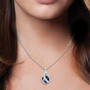 Love's Embrace Pearl & Diamond Necklace, Loves Embrace Pearl Diamond Necklace 10125 0017 m model