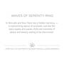 Waves of Serenity Ring, Waves of Serenity Ring 11785 0123 s card
