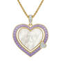 Birthstone&Diamond Heart Pendant 12465 0011 f june