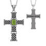 "Be Strong" Birthstone Cross Pendant, Be Strong Birthstone Cross Pendant 6524 0020 a main august