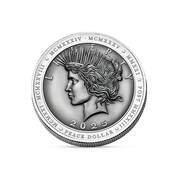 Peace 2 Dollar Silver Bull Coin 11812 0203 a main