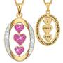 My Daughter “I Love You” Birthstone & Diamond Pendant, My Daughter I Love You Diamond Pendant 1136 001 3 10