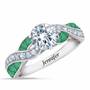Birthstone Swirl Personalized Ring, Birthstone Swirl Ring 6366 001 3 5