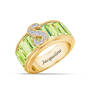 Personalized Birthstone & Diamond Initial Ring, Personalized Birthstone Diamond Initial Ring 11033 0016 h august