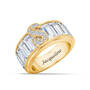 Personalized Birthstone & Diamond Initial Ring, Personalized Birthstone Diamond Initial Ring 11033 0016 d april