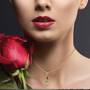 Rose Bud Personalized Diamond Pendant, Rose Bud Personalized Diamond Pendant 1170 009 3 4