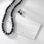From Darkness Comes Light Black Pearl Necklace and FREE Earrings 11785 0024 w staged