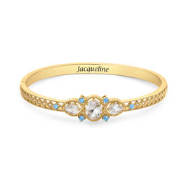 Vintage Elegance Birthstone Bracelet 12072 0016 c march