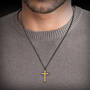 Personalized Diamond Cross & Dog Tag, Personalized Diamond Cross and Dog Tag 12218 0011 n model