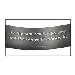 Son Personalized Tri Tone Bracelet 10867 0019 b Inscription