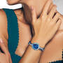 Personalized Beautiful Blue Wave Watch, Her Names Beautiful Blue Wave Watch 10579 0018 m model