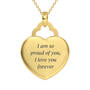 Love You Forever Daughter Heart Pendant, Love You Forever Daughter Heart Pendant 10546 0018 c back