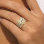 Heart of Gold Stackable Three Ring Set, Personalized Heart of Gold Stackable Three Ring Set 12211 0018 m model