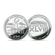 1st Seahawks' Super Bowl Win Silver Plated Flip Coin, Super Bowl Flip Coin Silver Plated Collection 11732 0200 a Seahawks48