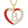 Granddaughter Initial Heart Pendant, For My Granddaughter Diamond Initial Heart Pendant 10121 0011 a b initial